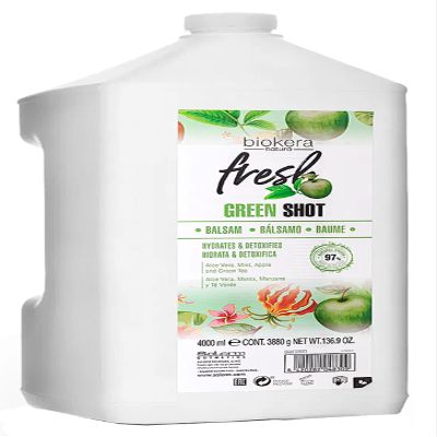 SALERM Biokera Natura Fresh Green Shot Balsam, 136.9 Ounce / 4000 ml