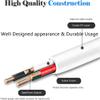HISPD 5ft White Micro USB Charging Cable Power Supply Charger Cord Lead for Remington HC-5550 HC-5350 Precision Power Haircut Beard Trimmer Grooming Shaver Clipper view 4
