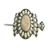 Skelapparel Southwest Bohemian howlite stone squash Blossom hair barrette Hair stick (white) view 1
