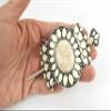 Skelapparel Southwest Bohemian howlite stone squash Blossom hair barrette Hair stick (white) view 3