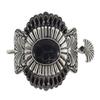 Skelapparel Western Epoxy Concho Bohemian howlite squash Blossom hair barrette Hair stick (Black) view 1