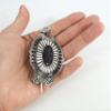 Skelapparel Western Epoxy Concho Bohemian howlite squash Blossom hair barrette Hair stick (Black) view 3