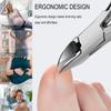 Podiatrist Nail Clippers, Professional Thick & Ingrown Toenail Clippers for Men & Seniors,Pedicure Clippers Toenail Cutters, Super Sharp Curved Blade Grooming Tool view 2
