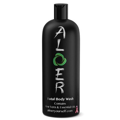 ALOER Total Body Cleanser, Unisex Multipurpose Moisturizing Natural Body Wash, Shampoo, 16 Ounce, Citrus, Vitamin E, Pure Aloe Vera and Essential Oils
