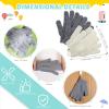 4 Pack Exfoliating Washcloth Back Scrubber Set, 2 Exfoliating Body Scrubber Nylon Back Body Scrub Towel, 2 Pairs Shower Gloves for Women Men Bath Shower Exfoliation(Gray, Beige, White) view 3