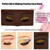 GFPGYQ 3D Eye Practice Board, Perfect Aid for Makeup Practicing, Reusable Silicone Face Mannequin for Beginners to Practice Eyeshadow Kit (Black) view 4