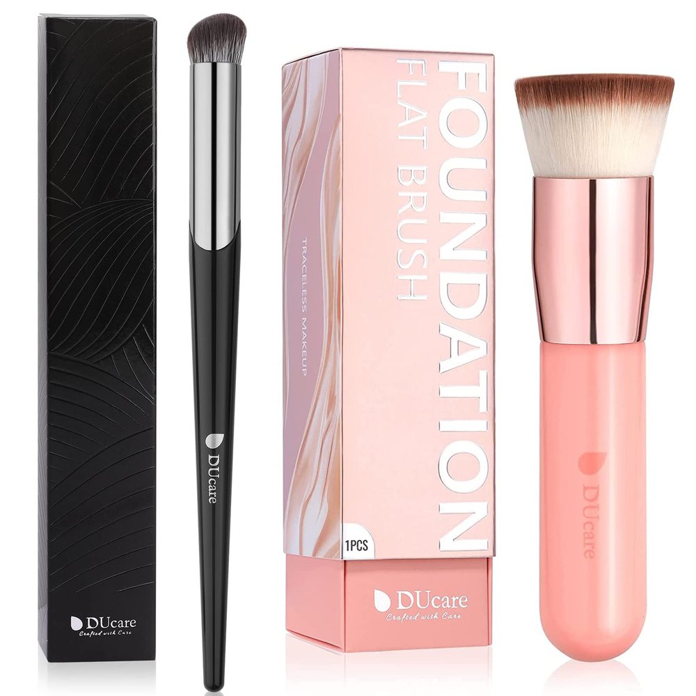 DUcare Foundation Brush for Liquid Makeup +Concealer Brush Under Eye