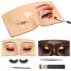 GFPGYQ 3D Eye Makeup Practice Board - Reusable Silicone Face Mannequin for Beginners to Practice Eyesmakeup Kit (White) view 1