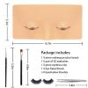 GFPGYQ 3D Eye Makeup Practice Board - Reusable Silicone Face Mannequin for Beginners to Practice Eyesmakeup Kit (White) view 2