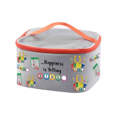 PXTIDY Gambler Cosmetic Case Game Lover Gifts Happiness is Yelling Game Gambling Travel Bag Lucky Game Gift for Lover Mom