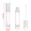 COSIDEA 26 pcs Refillable Empty 8ml Lip Gloss Tubes with clear WandRound white Lipgloss ContainersDIY cosmetic packing Container Bulk Wholesale view 2