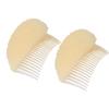 ericotry 2Pcs Charming Hair Comb Bump It Up Volume Inserts Beehive Hair Base Cushion Pad Bun Maker Hair Accessories for Women (Beige) view 1