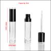 COSIDEA 26 pcs Refillable Empty 8ml Lip Gloss Tubes with clear WandRound black Lipgloss ContainersDIY cosmetic packing Container Bulk Wholesale view 2