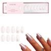 Kiara Sky Press On Nails | XPRESS PRO 100% Acrylic Nails | 30-Piece Kit Includes Nail Glue, Cuticle Pusher, File & Prep Pad | Coffin Short - Save The Date view 1