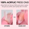 Kiara Sky Press On Nails | XPRESS PRO 100% Acrylic Nails | 30-Piece Kit Includes Nail Glue, Cuticle Pusher, File & Prep Pad | Almond Medium - Cocoa Rush view 2