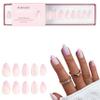 Kiara Sky Press On Nails | XPRESS PRO 100% Acrylic Nails | 30-Piece Kit Includes Nail Glue, Cuticle Pusher, File & Prep Pad | Almond Short - Double Standard view 1