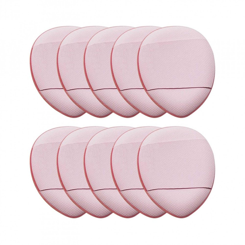Fujiuia 5/10Pcs Finger Puff, Mini Makeup Puff Super Soft Blending Sponge Tools, Suitable For Loose Powder, Foundation, Concealer, Repair Cream, Eye Shadow, A02#Pink
