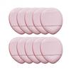 Fujiuia 5/10Pcs Finger Puff, Mini Makeup Puff Super Soft Blending Sponge Tools, Suitable For Loose Powder, Foundation, Concealer, Repair Cream, Eye Shadow, A02#Pink view 1