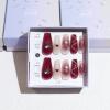 Light Rain Large Size Hand-made Press on Nails, 3D Gel UV Finished False nails with Design by Professional Manicurist view 2