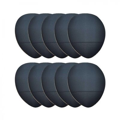 Fujiuia 5/10Pcs Finger Puff, Mini Makeup Puff Super Soft Blending Sponge Makeup Tools, Suitable For Loose Powder, Foundation, Concealer, Repair Cream, Eye Shadow, A04#Black, 10PC