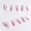 Light Rain Large Size Hand-made Press on Nails, 3D Gel UV Finished False nails with Design by Professional Manicurist view 3