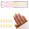 Kiara Sky Press On Nails | XPRESS PRO 100% Acrylic Nails | 30-Piece Kit Includes Nail Glue, Cuticle Pusher, File & Prep Pad | Almond Short - Limoncello view 1
