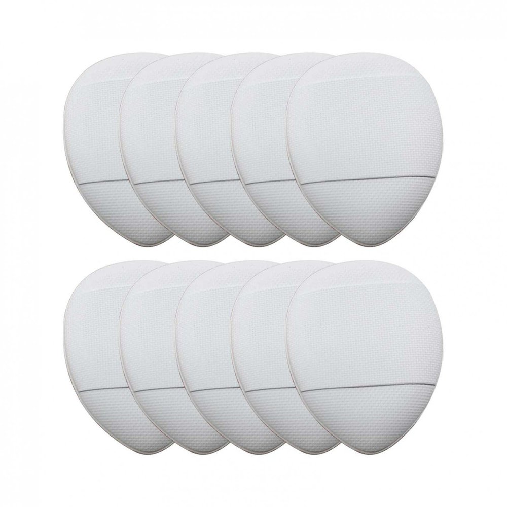 Fujiuia 5/10Pcs Finger Puff, Mini Makeup Puff Super Soft Blending Sponge Makeup Tools, Suitable For Loose Powder, Foundation, Concealer, Repair Cream, Eye Shadow, A01#White, 10PC