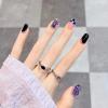 Light Rain Large Size Hand-made Press on Nails, 3D Gel UV Finished False nails with Design by Professional Manicurist view 2