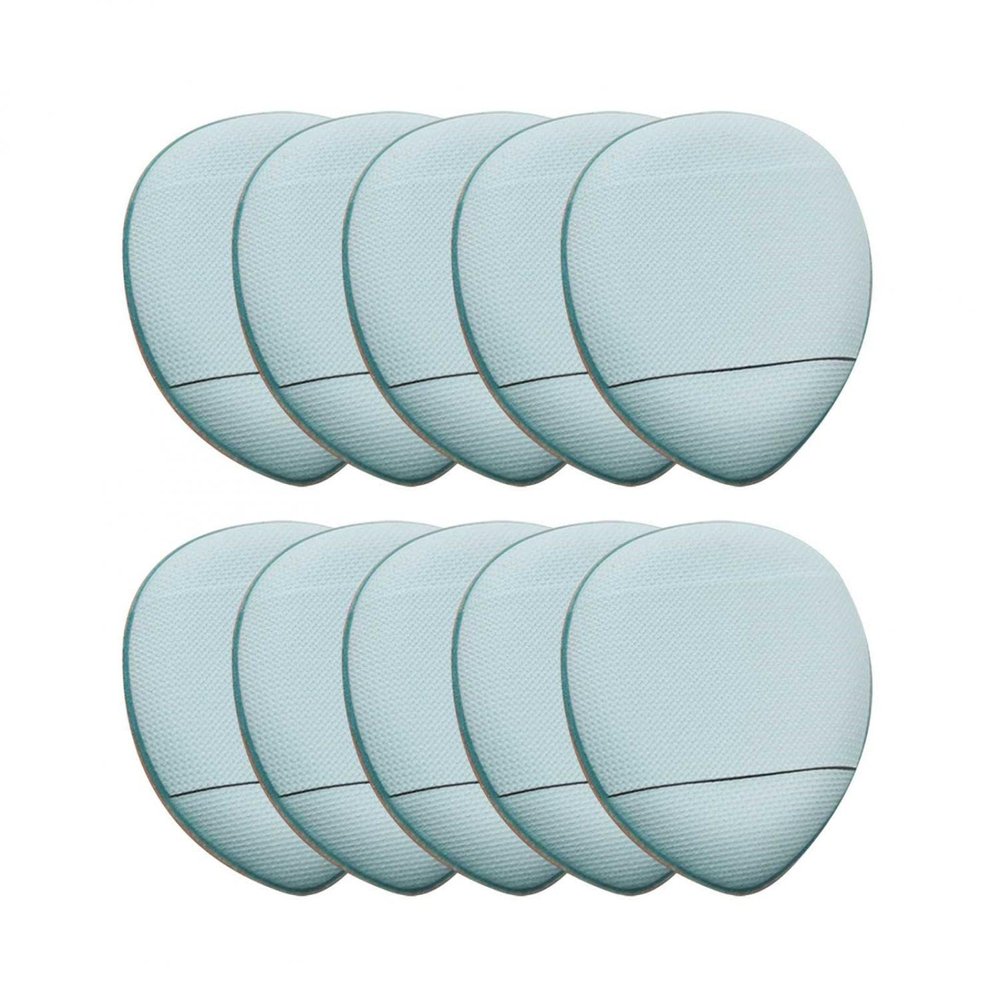 Fujiuia 5/10Pcs Finger Puff, Mini Makeup Puff Super Soft Blending Sponge Makeup Tools, Suitable For Loose Powder, Foundation, Concealer, Repair Cream, Eye Shadow, A03#Blue