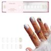 Kiara Sky Press On Nails | XPRESS PRO 100% Acrylic Nails | 30-Piece Kit Includes Nail Glue, Cuticle Pusher, File & Prep Pad | Square Short - Wedding Bells view 1