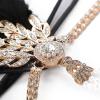 1920s Accessories for Women, Great Gatsby Accessories 20s Flapper Headband Feather Headwear Masquerade Female Prom Queen view 4