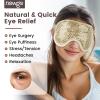NEWGO Cooling Eye Mask for Puffy Eyes, Cold Eye Mask Eye Ice Pack for After Eyes Surgery, Tension Stress Relief, Itchy Eyes, Headaches, Dark Circles - Champane view 2