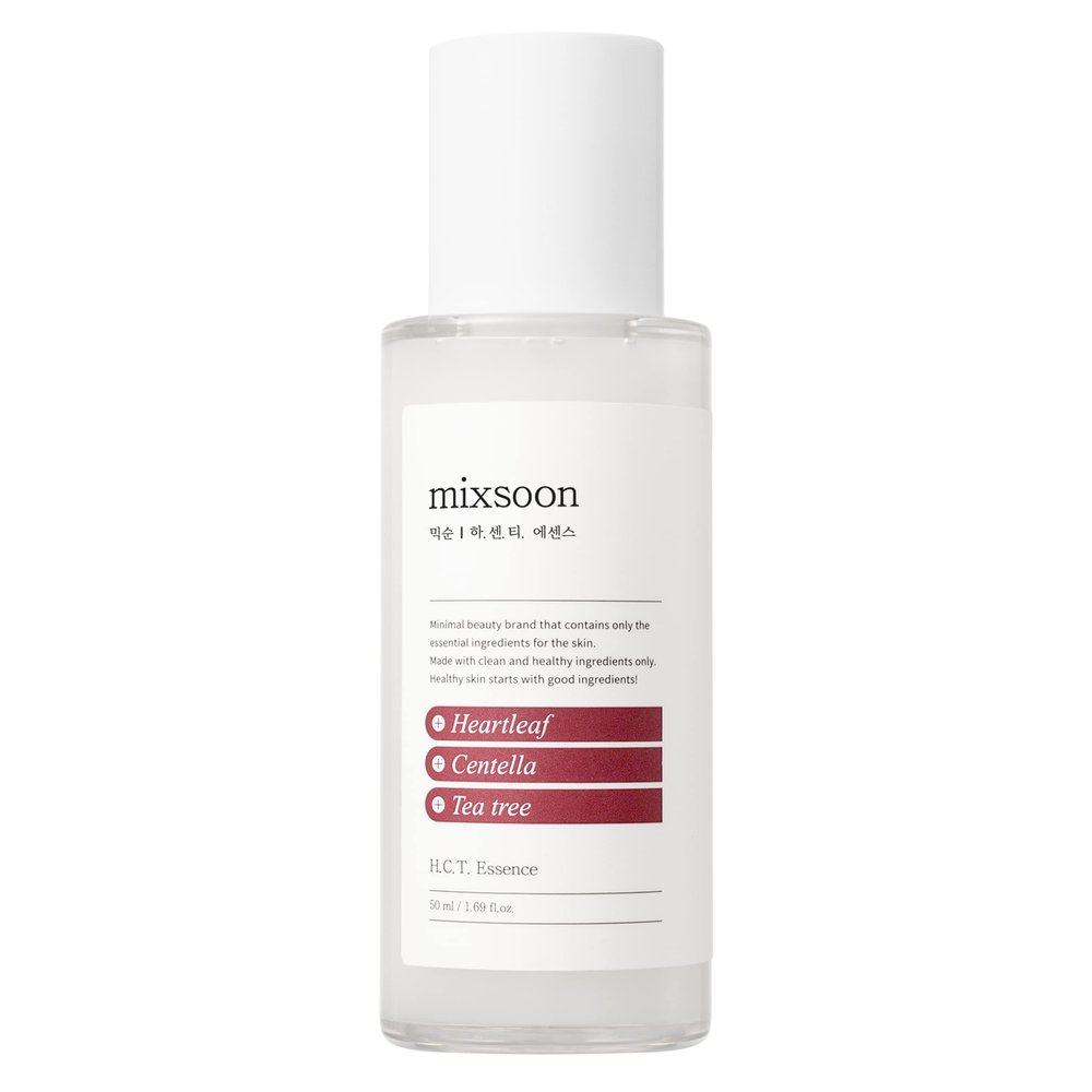 mixsoon H.C.T. Essence 1.69 fl oz (50ml) | Face Moisturizer, Sooth irritated skin | Heartleaf, Centella Asiatica, Teatree