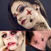YOKSAS Halloween Horror 3D Spider Temporary Tattoo Stickers,12 Sheets Kids Adults Face Makeup Tattoos for Day of the Dead Party Masquerade view 4
