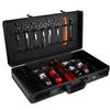 GMSLuu Barber Carrying Case Barber Case, Stylist Tool Box Professional Salon Hair Cutting Grooming Kit Storage Organizer for Clippers, Scissors, Barber Supplies with Secure Numlock, Black view 1