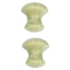 minkissy 2pcs Jade Massage Roller Gua Tool for Eye Care Massage Natural for Skin and Wrinkle Reduction Suitable for Neck Shoulders view 1