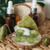 minkissy 2pcs Jade Massage Roller Gua Tool for Eye Care Massage Natural for Skin and Wrinkle Reduction Suitable for Neck Shoulders view 3