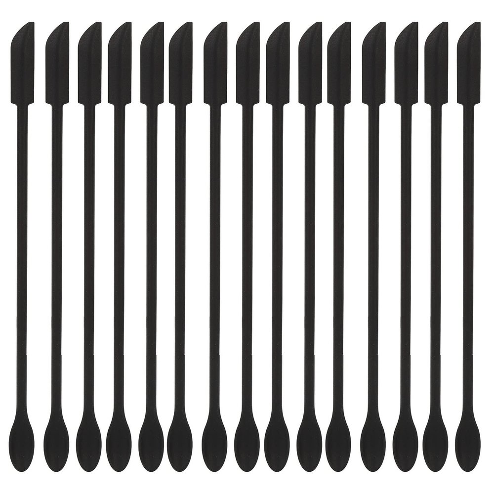 Mini Makeup Mask Spatula, Cosmetic Cream Spoon, Double Ended Mini Spatula for Cosmetics and Kitchen Jars, Small Silicone Spatula for Squeezing Bottles, 15 Pcs