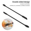 Mini Makeup Mask Spatula, Cosmetic Cream Spoon, Double Ended Mini Spatula for Cosmetics and Kitchen Jars, Small Silicone Spatula for Squeezing Bottles, 15 Pcs view 2