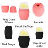 2Pack Ice Roller for Face, Evmliy Silicone Ice Face Roller to Tighten and Lift skin for Face & Eye Puffiness Relief, Reusable Facial Mold for Neck Natural Glow, Skin care for women beauty view 3