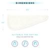 SimpleField 2 Pack Microfiber Hair Towel Wrap for Women, Anti Frizz Quick Drying Hair Turban for All Hair Style, Absorbent and Lightweight (Ivory) view 4