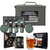 GUTE Gifts for Men & Dad, Birthday Gift, Box Real 50 Cal Ammo Set - Grooming & Shaving Set Perfect Gifts Ideas for Him - Military Storage Container, Skull Beer Mug Shave, Wash, Body Care view 1