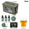 GUTE Gifts for Men & Dad, Birthday Gift, Box Real 50 Cal Ammo Set - Grooming & Shaving Set Perfect Gifts Ideas for Him - Military Storage Container, Skull Beer Mug Shave, Wash, Body Care view 3