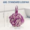 Yoget 4 Pack Bath Loofah Sponge, 4 Color 60G Bath Sponge,Exfoliate, Cleanse, Soothe Skin view 2