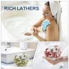 Yoget 4 Pack Bath Loofah Sponge, 4 Color 60G Bath Sponge,Exfoliate, Cleanse, Soothe Skin view 4