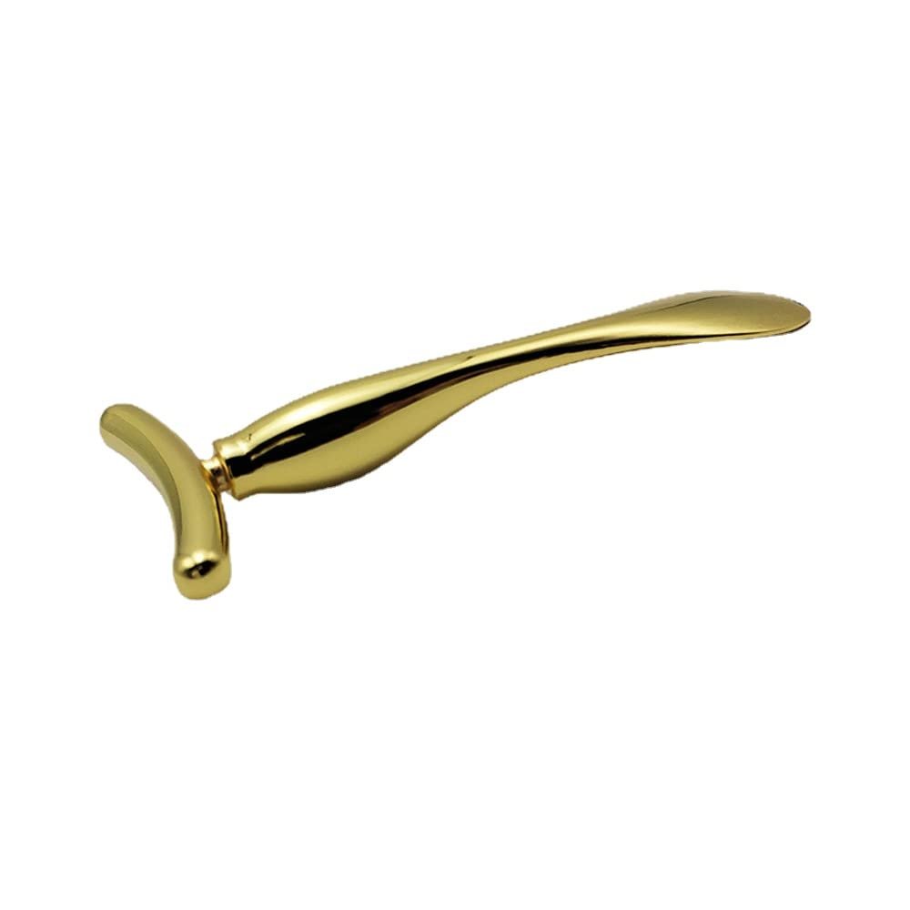 cn herb T-shaped massage stick eye cream smear stick zinc alloy double-headed eye cream introduction stick (gold)