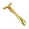 cn herb T-shaped massage stick eye cream smear stick zinc alloy double-headed eye cream introduction stick (gold) view 4