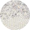 NCB 3000pcs Flatback Round Glass Nail Art Rhinestones Crystal for DIY Making Accessories Shoes, Clothes, Face Art, Bags, Manicure (White Opal, SS3 3000pcs) view 1