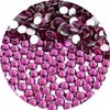 NCB 1500pcs Flatback Round Glass Nail Art Rhinestones Crystal for DIY Making Accessories Shoes, Clothes, Face Art, Bags, Manicure (Fuchsia, SS20 1500pcs) view 1