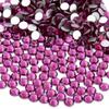 NCB 1500pcs Flatback Round Glass Nail Art Rhinestones Crystal for DIY Making Accessories Shoes, Clothes, Face Art, Bags, Manicure (Fuchsia, SS20 1500pcs) view 2
